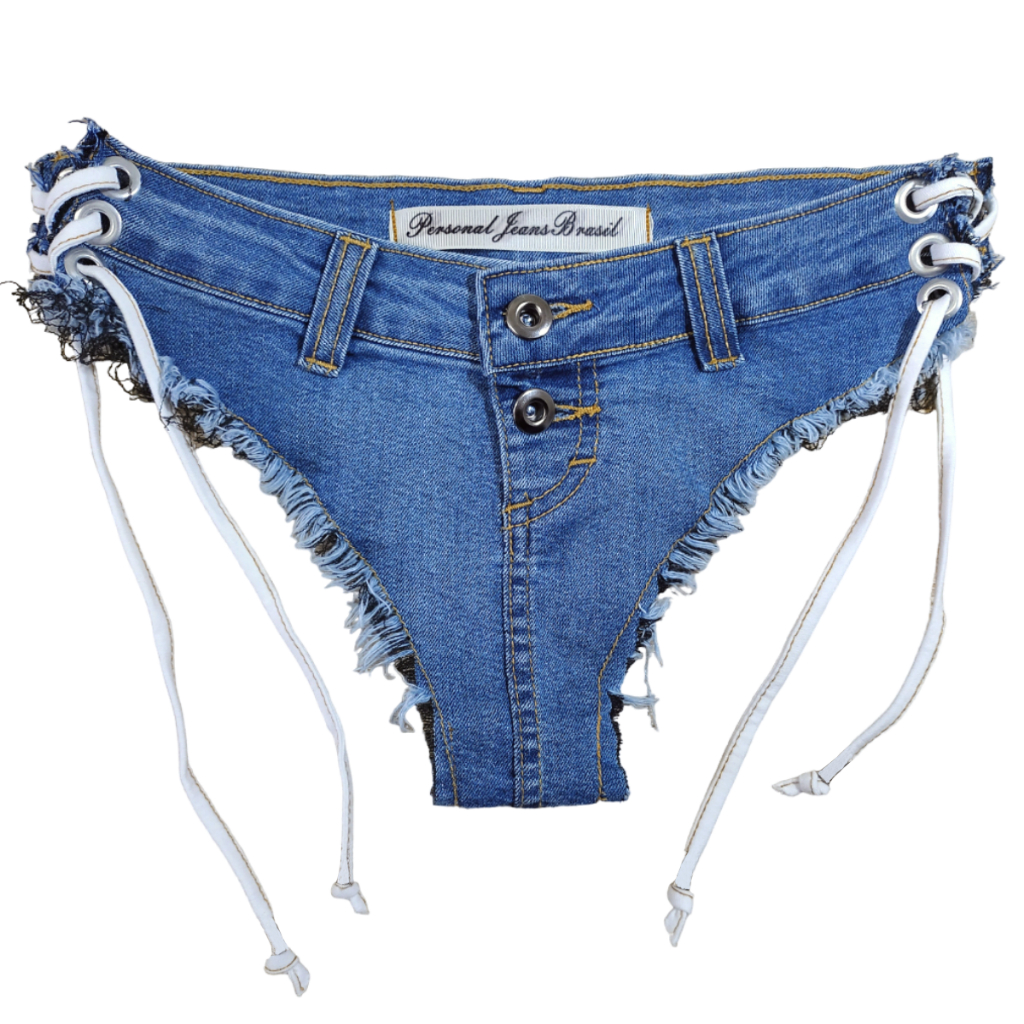 Biquini jeans micro shorts