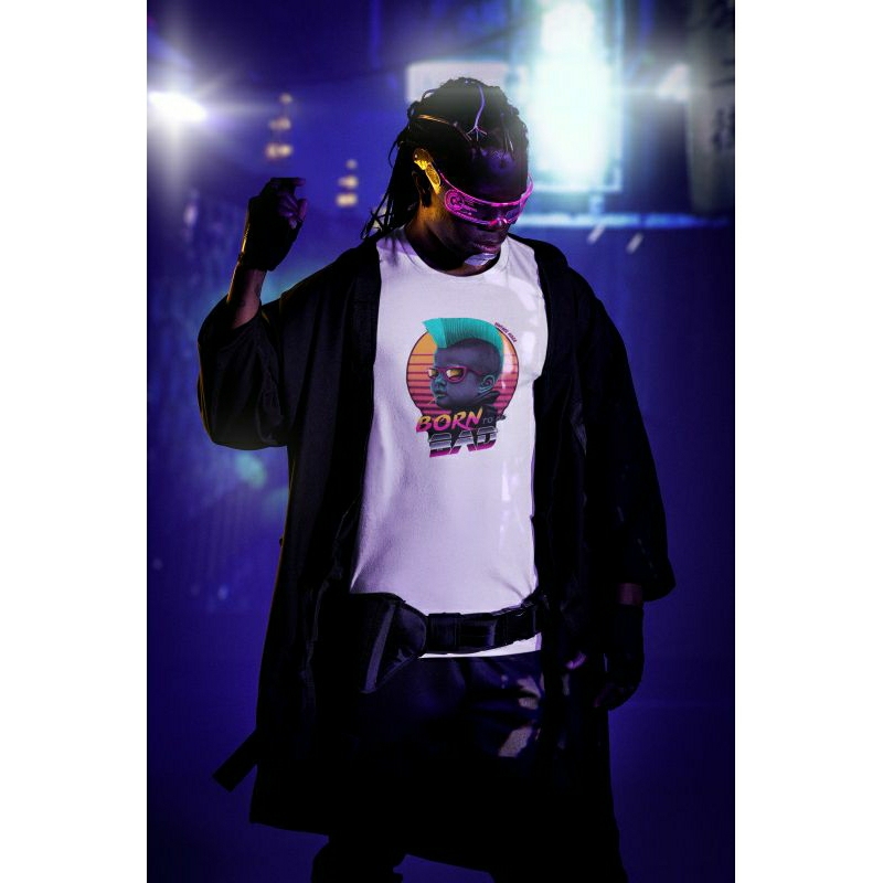 Camiseta OniCyborg Cyberpunk – Demonio Robot Para Hombres Y Mujeres
