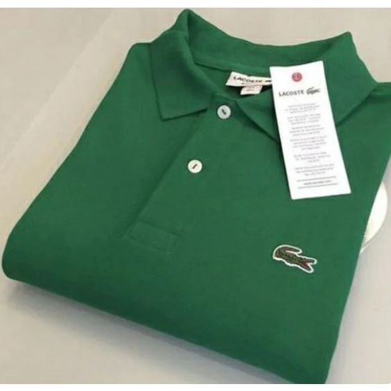 Polo lacoste best sale verde escuro