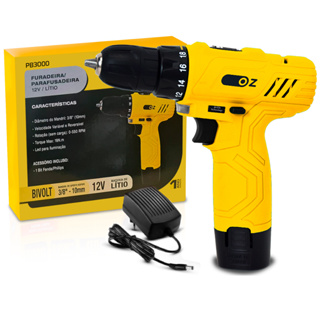 Parafusadeira Furadeira A Bateria 12v Marcenaria