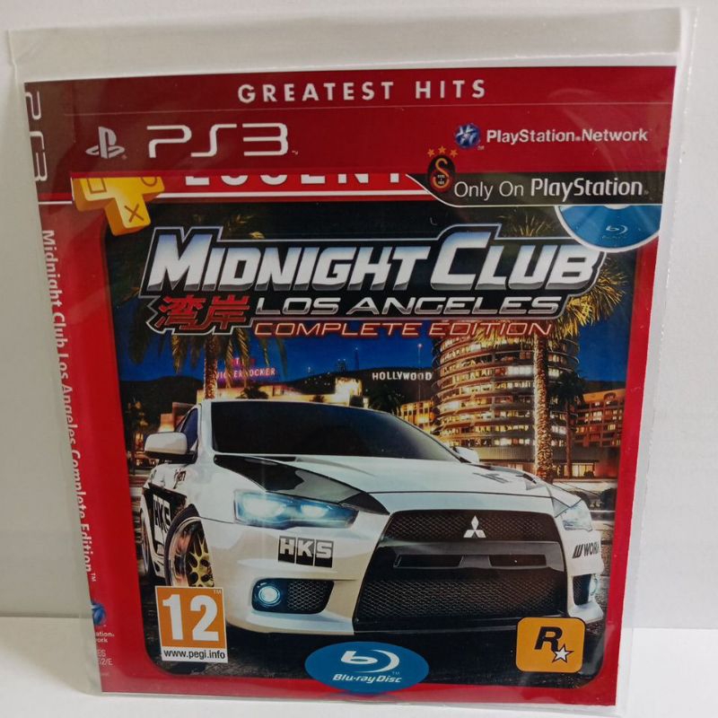 ps3 midnight club Los Angeles raridade novo copia