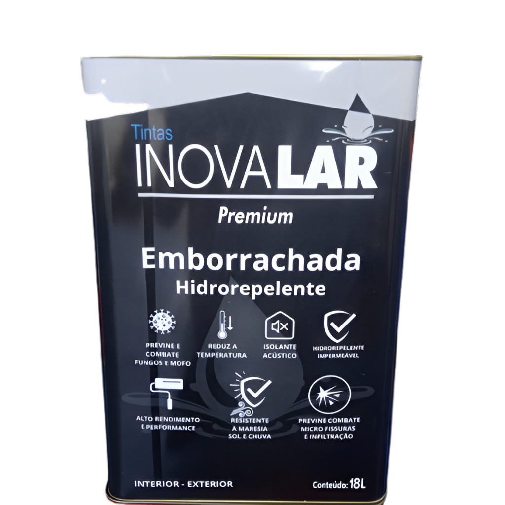 Manta Líquida Emborrachada 18L Inovalar Impermeabilizante de Parede ...