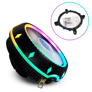 CPU Cooler Box Gamer Universal Led Rgb 4 Pin Processador Intel Amd Ryzen i3 i5 i7 LGA 775, 115X, 1150, 1151, 1155, 1156, 1200, 1366, 1700 FM1, FM2, AM2, AM2+, AM3, AM3+, AM4, 754, 940, 939
