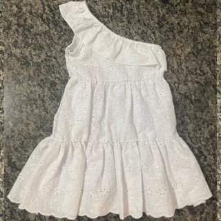 Vestido Infantil Uma Manga Com Babado De Laise Rendado Forrado
