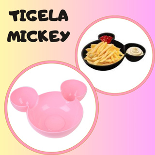Kit 7UN Tigela Pote Cumbuca Mickey Minnie Petisqueira Color