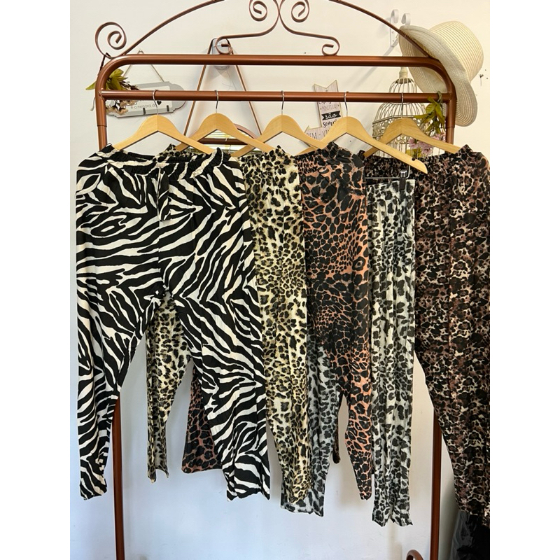 calça viscolycra animal print tamanho gg