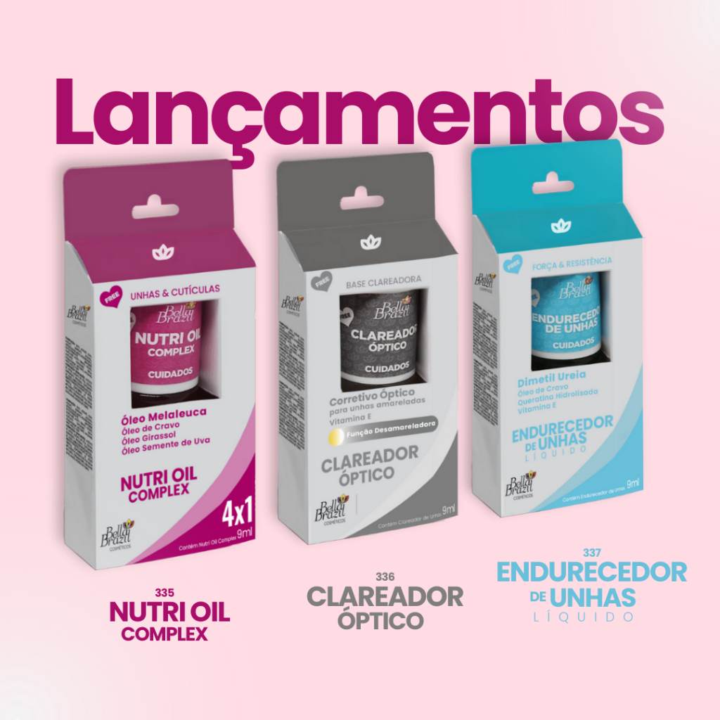 Healthy Beauty 　2袋 Cuidados Premium Bella Brazil - Endurecedor de Unhas - Nutri Oil