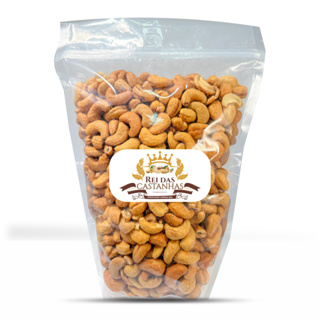 Castanha De Caju Torrada Com SAL [INTEIRA W1] - 1KG [COM ATM] - Rei Das Castanhas
