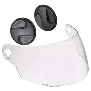 Viseira Mais Botão Capacete Pro Tork Evolution 788 G3 G4 G5 G6 G7 Cristal Polivisor