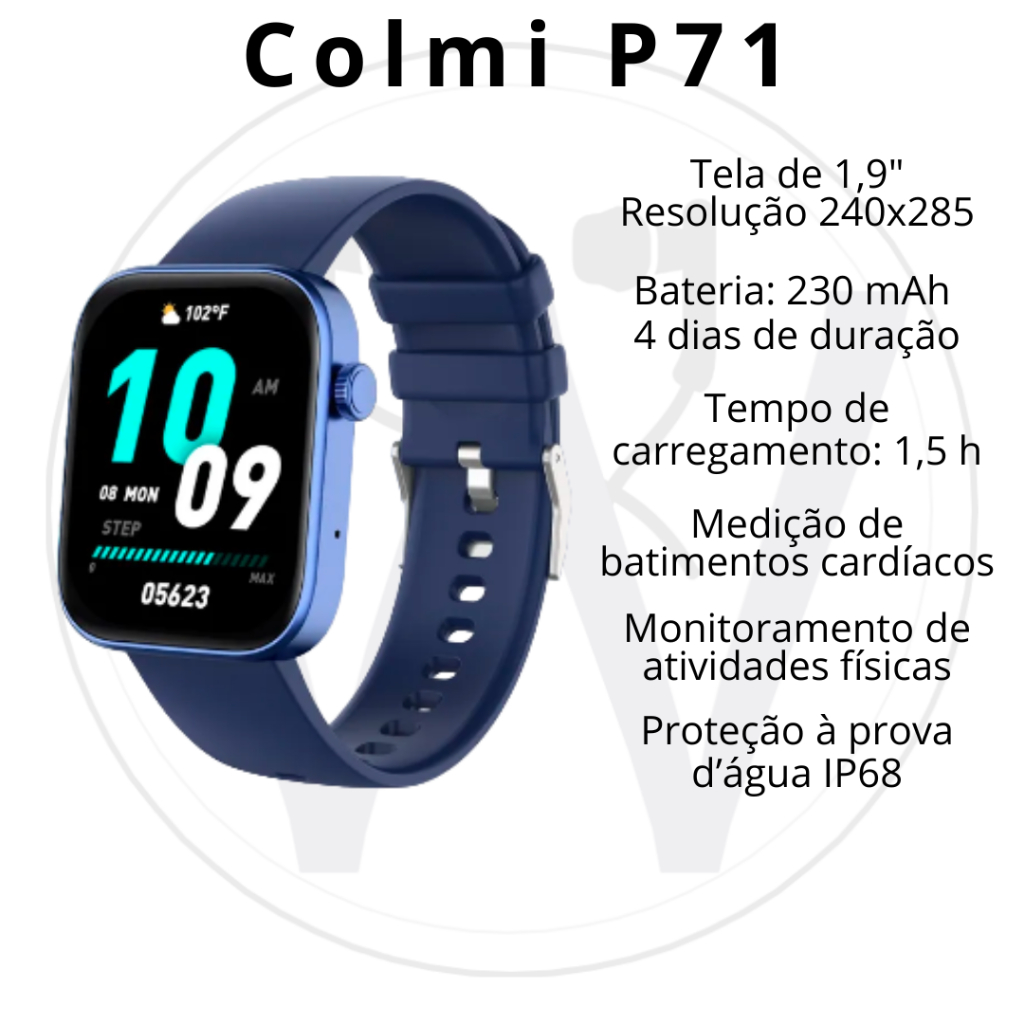 Smartwatch Colmi P71 novo | Shopee Brasil
