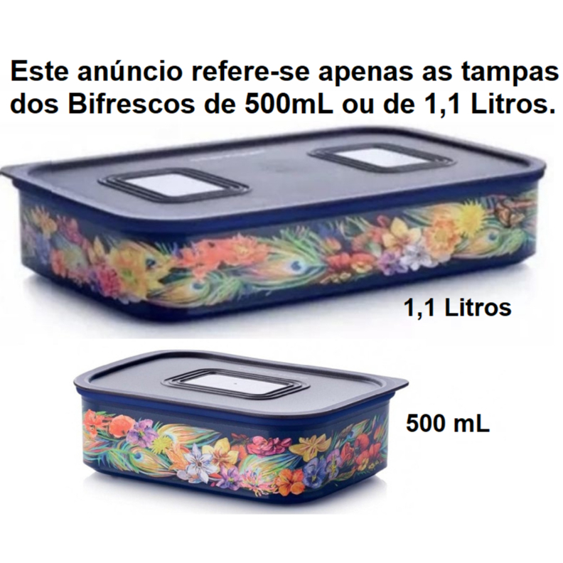 Tampa Baseline Bifresco 500mL ou 1,1 Litros Acessório Tupperware ...