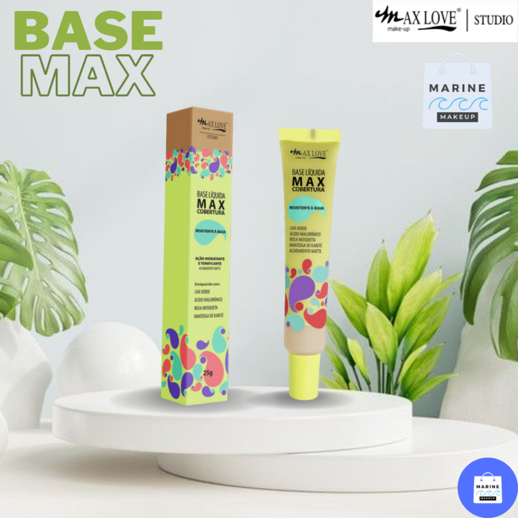 Base Líquida Acabamento Matte Max Cobertura Max Love | Shopee Brasil