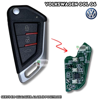 Chave canivete Pósitron Gol G6 Volkswagen para adaptação - Serve em qualquer Pósitron