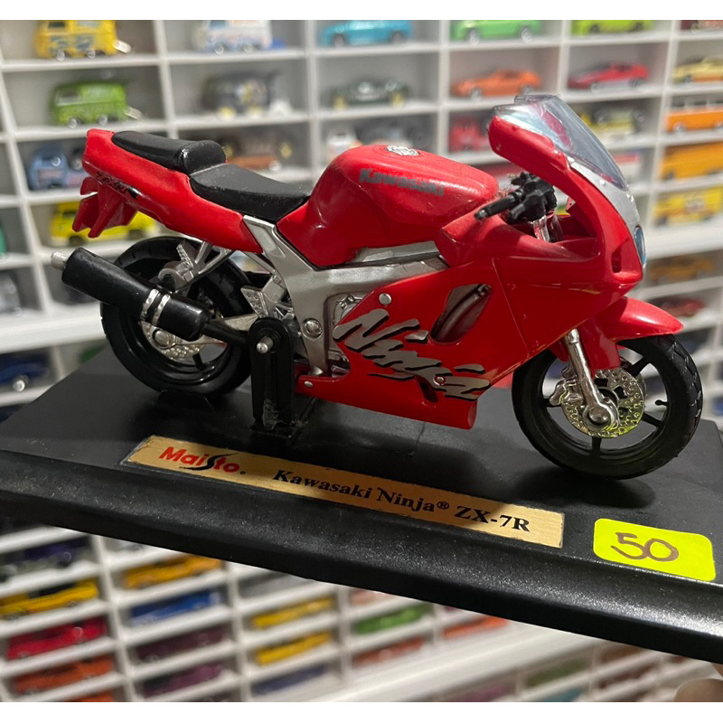 Miniatura Moto Kawasaki Ninja ZX-7R escala 1:18 Maisto | Shopee Brasil