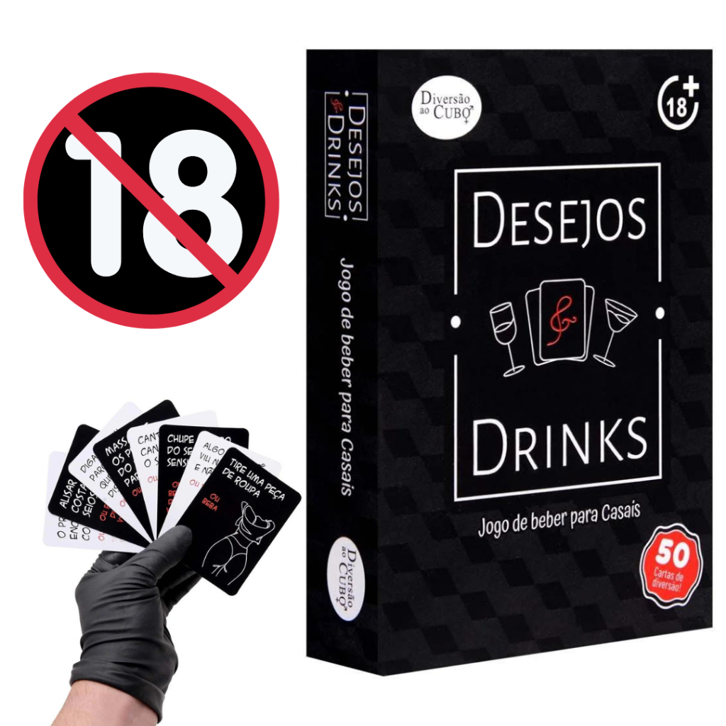 Jogo Desejos E Drinks Para Casais Diversão Ao Cubo