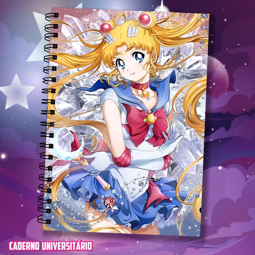 Caderno Universitário Personalizado sailor moon 4 Matérias, 10 Matérias ...