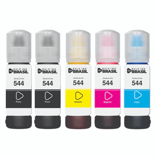 05 Tintas Compatível Epson L3110 L3150 L3210 L3250 T544 BK C Y M