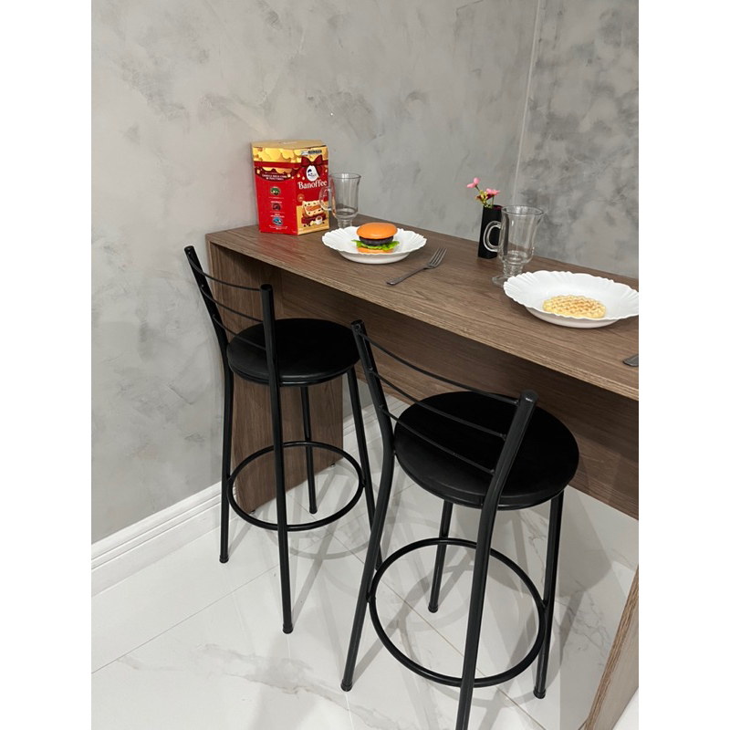 Mesa - Bancada para a cozinha Roma gourmet 100%MDF - 3 cores disponíveis