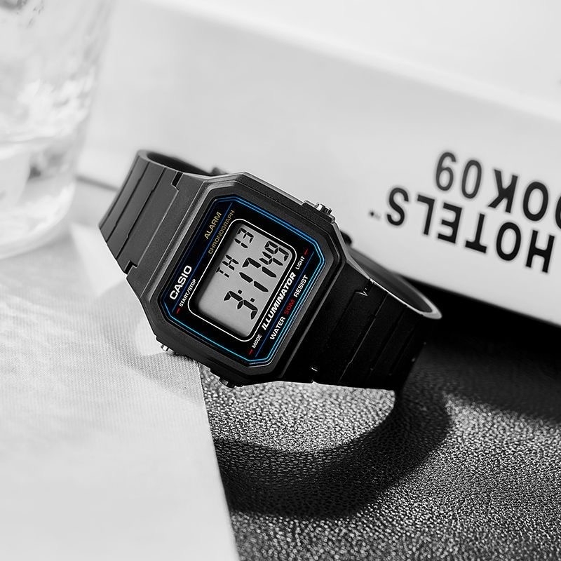 Relogio Digital Cássio F-91W Casual Pulseira de Borracha Unisex