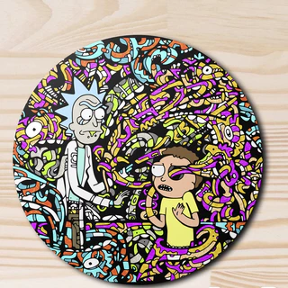 kit 4 Porta Copos Decorativo Rick and morty