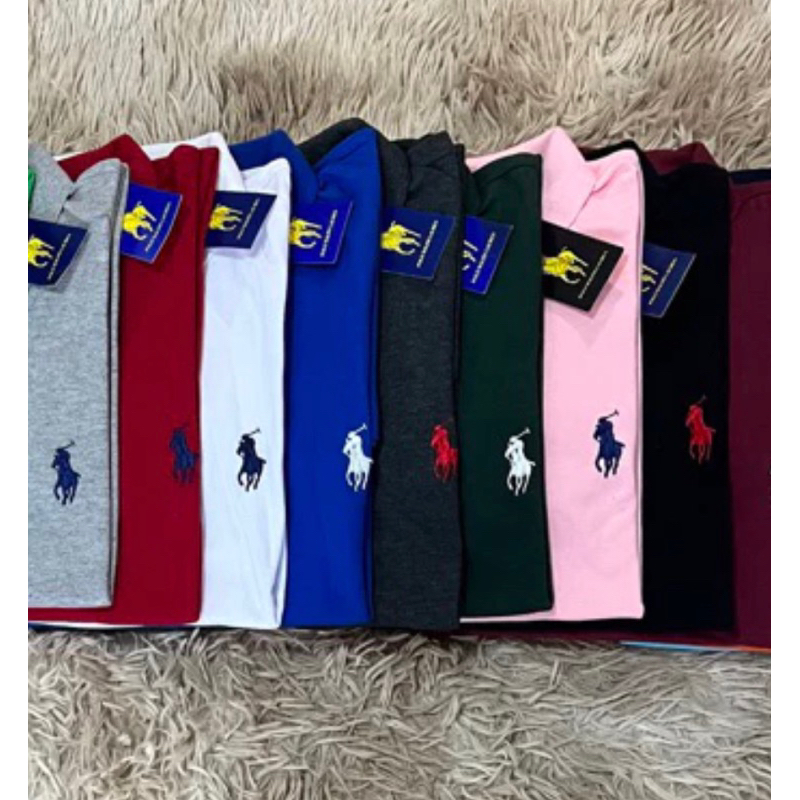 camisa gola polo masculina tecido pique algodão M a GG laur