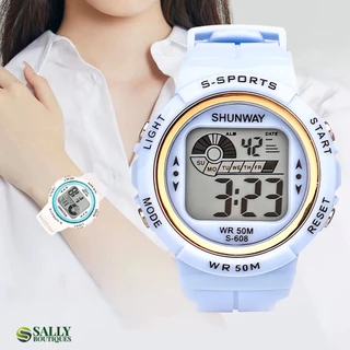 Relogio Feminino Lindos Original A Prova D Água Digital Led Esportivo Cronômetro Original S-608