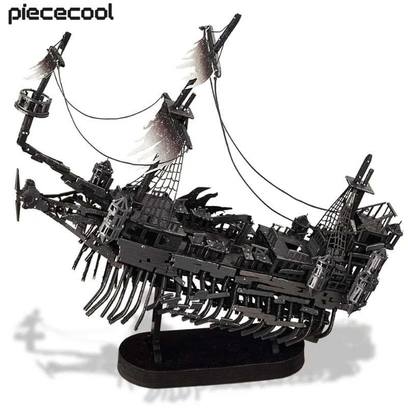Quebra cabeça navio pirata fantasma 3D Piececool