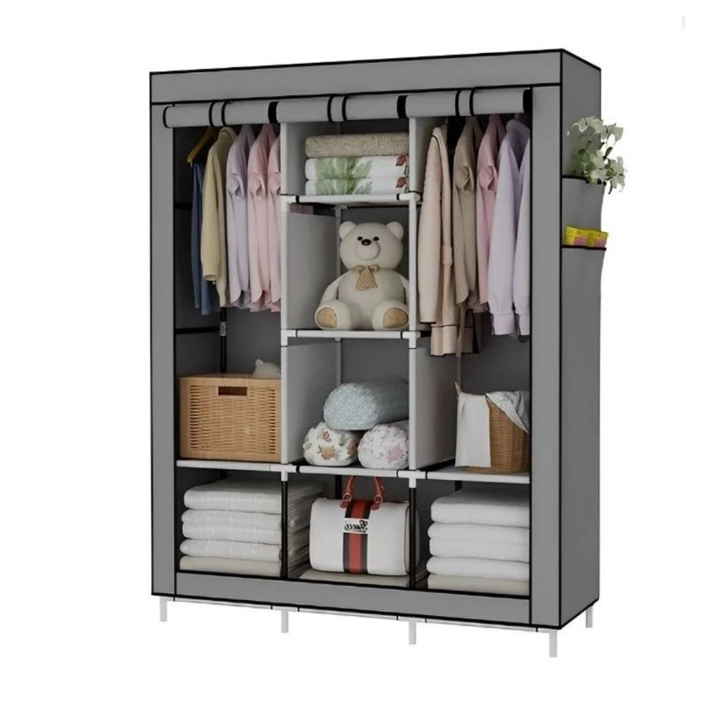 Guarda Roupa Dobrável Organizador De Roupas Roupeiro Compacto Desmontável Armário De Quarto