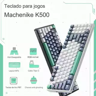 Teclado Mecânico Machenike K500 Com Fio 94 Teclas RGB