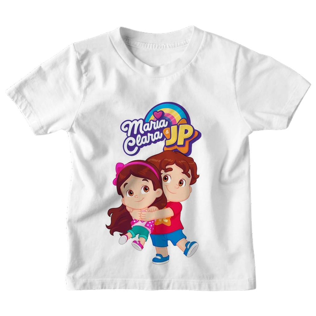 Camiseta Infantil Estampa Maria Clara e JP | Estamparia Carneiro ...