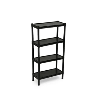Estante Plástica Modular 4 Prateleiras Multiuso Organizadora de Ambientes (Com Pézinhos)