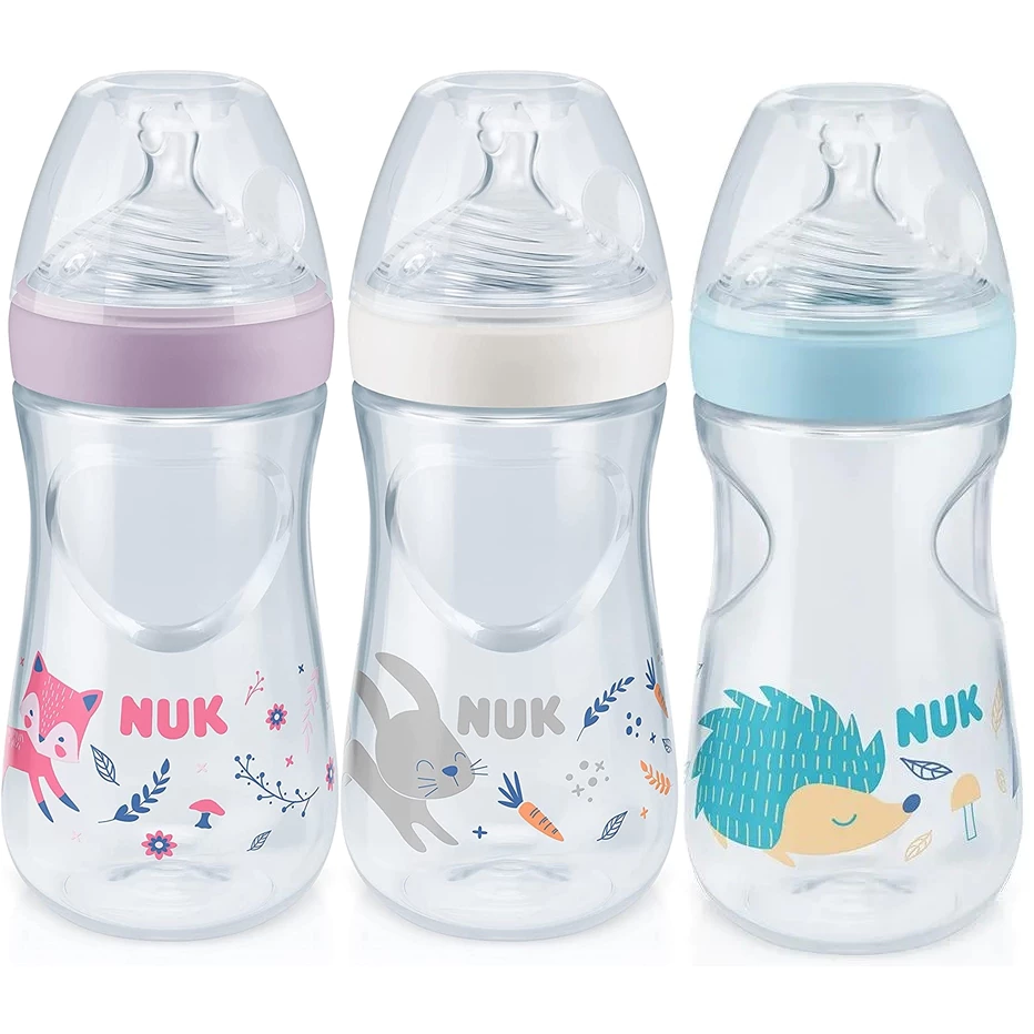 Mamadeira NUK Essence Smart Flow 270ml 6-12 Meses Com controle de Fluxo e de Temperatura