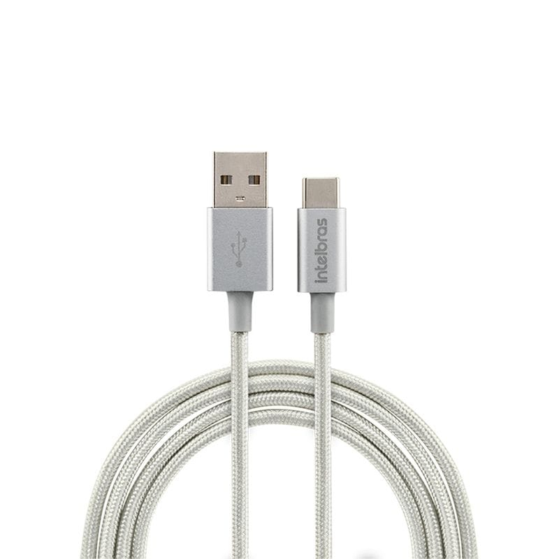 Cabo USB - USB-C 1,5m nylon Intelbras EUAC 15NB