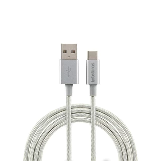 Cabo USB - USB-C 1,5m nylon Intelbras EUAC 15NB