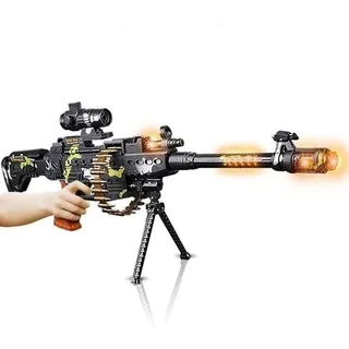 Brinquedo Arminha Militar Som Luz Mov. 62 Cm Não Nerf