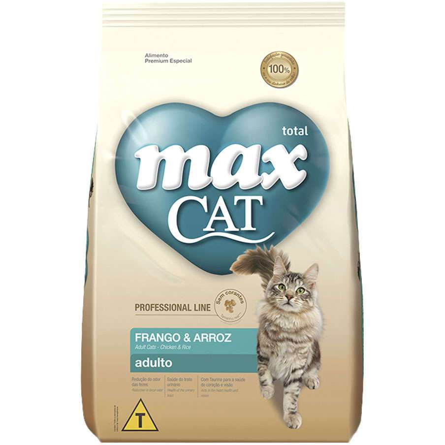Ração Max Cat Professional Line Gatos Adultos 10,1kg | Shopee Brasil