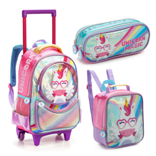 Mochila Infantil Roblox Rosa Menina Juvenil Costa Resistente