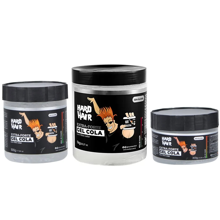 Hard Hair Gel Cola Extra Forte *Cada Unidade* | Shopee Brasil