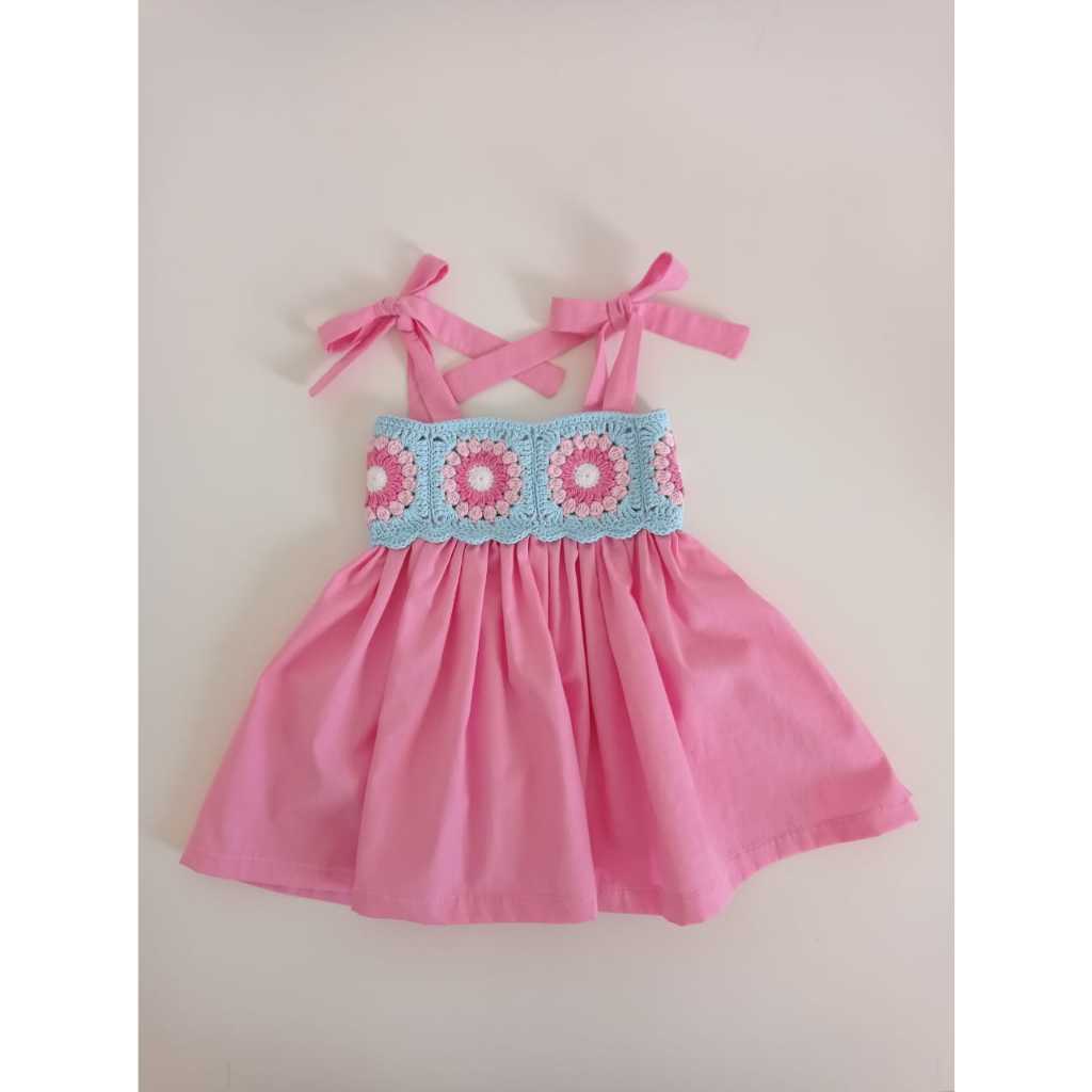 Vestidos infantil best sale de croche