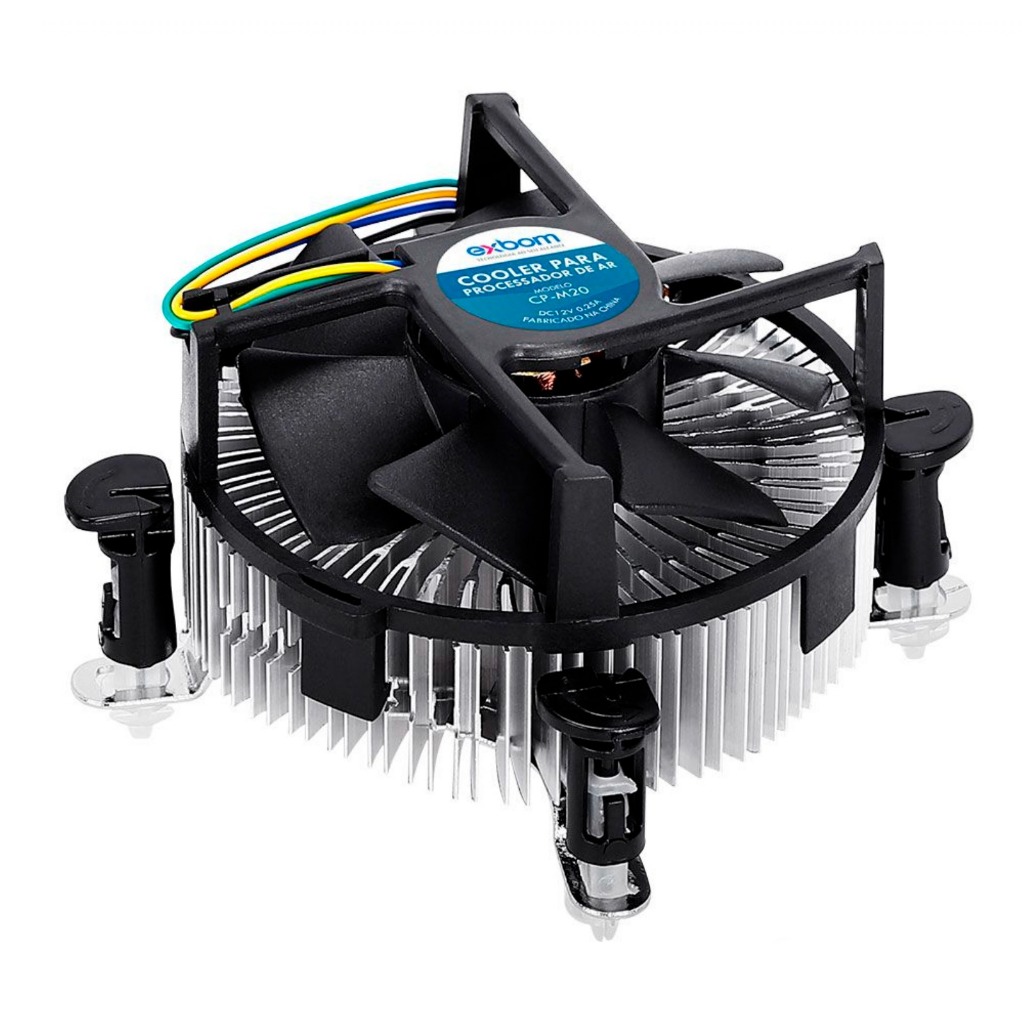 COOLER PARA PROCESSADOR INTEL LGA 775/115X/1366/1200/1700 EXBOM CP-M20