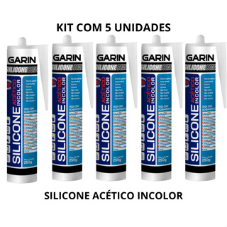 Adesivo Silicone 250 gr Branco Garin