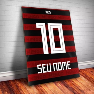 Placa Quadro Decorativo em MDF Personalizada Flamengo Futebol Promoção