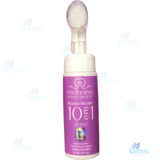 MOUSSE MICELAR MELANINA PHÁLLEBEAUTY 10 EM 1 LIMPEZA FACIAL HIDRATANTE