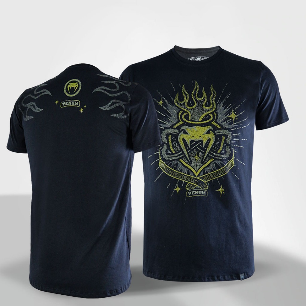 Camisa Masculina Venum Tattoo 100% Algodão Preto
