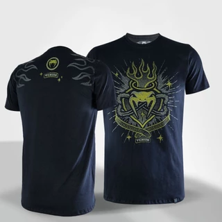 Camisa Masculina Venum Tattoo 100% Algodão Preto