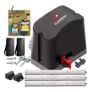 Kit Motor Portão Eletronico Deslizante Garen Casa 300 kilos