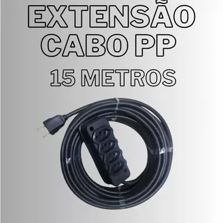 EXTENSÃO CABO PP 2X2,5MM 15 METROS