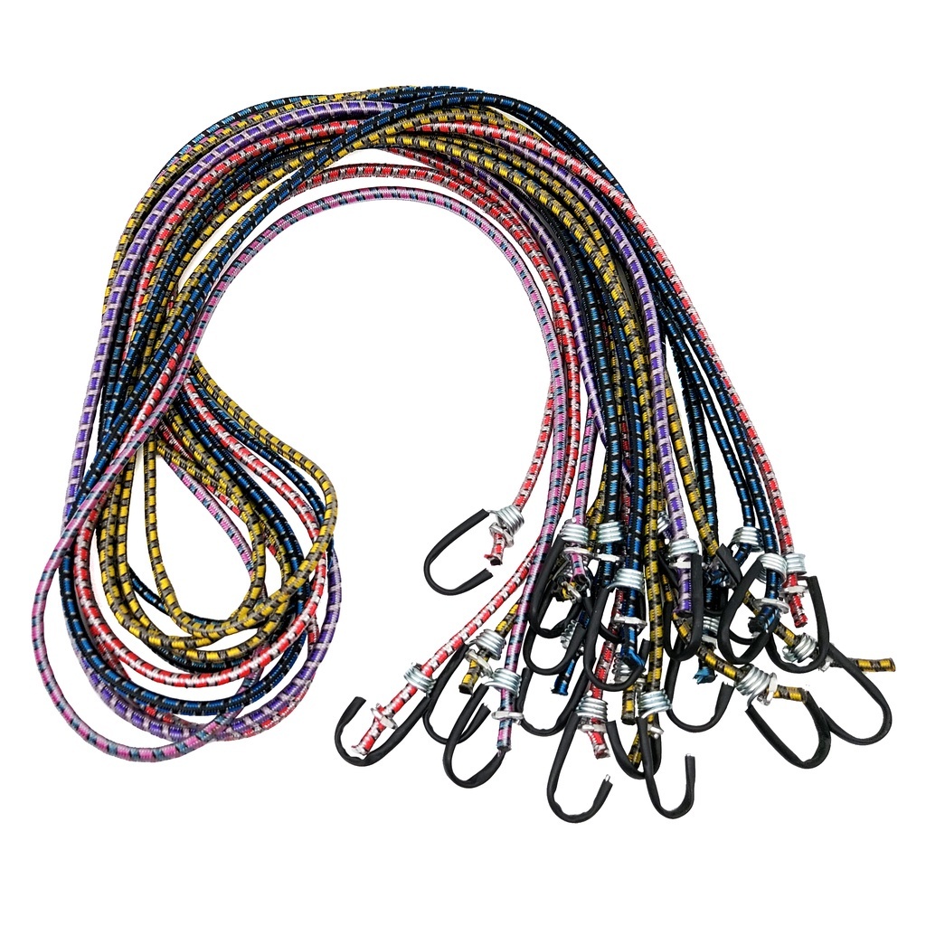 Extensor Elástico Multiuso com Ganchos de Metal 1.5mt e 2 mts
