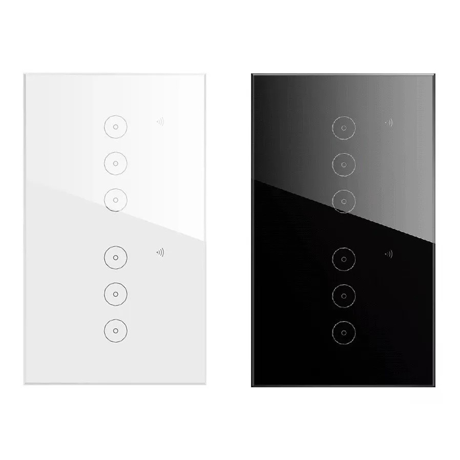 Interruptor Inteligente Wifi 6 Teclas Touch Alexa Retangular | Shopee ...