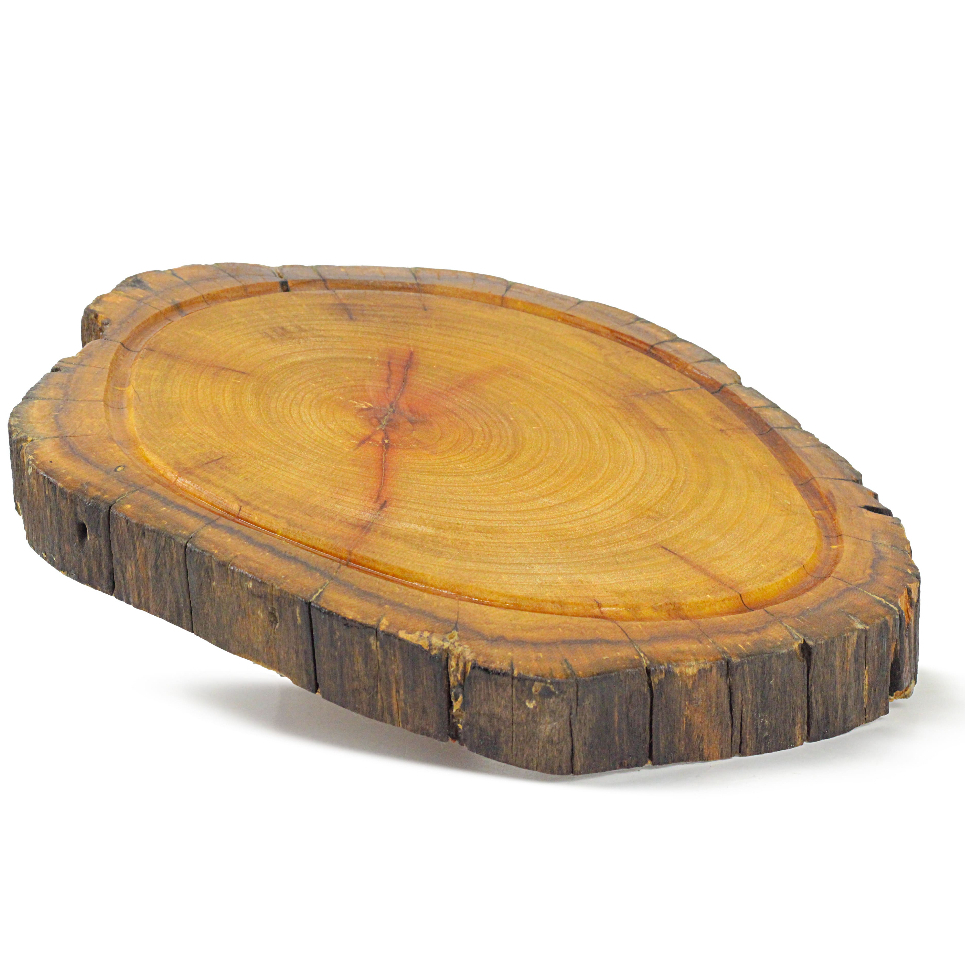 Tábua de Madeira Maciça Artesanal Premium Expositora Hamburgues Pizza Resistente Promoção
